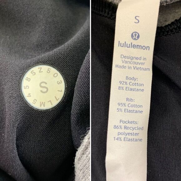 Lululemon Cross Cut Jogger Sweatpants Heathered Medium Gray Drawstring Men Small - Picture 16 of 16